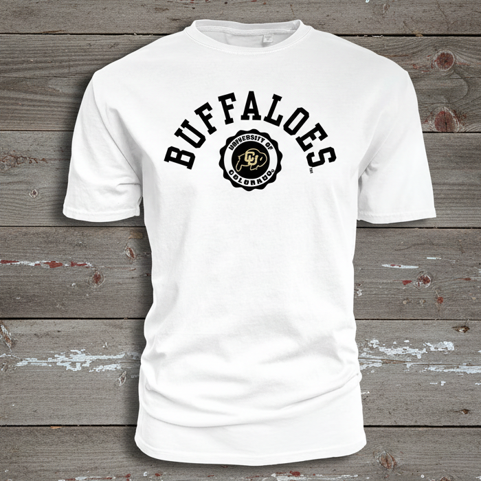 Colorado Buffaloes White Emblem T-shirt