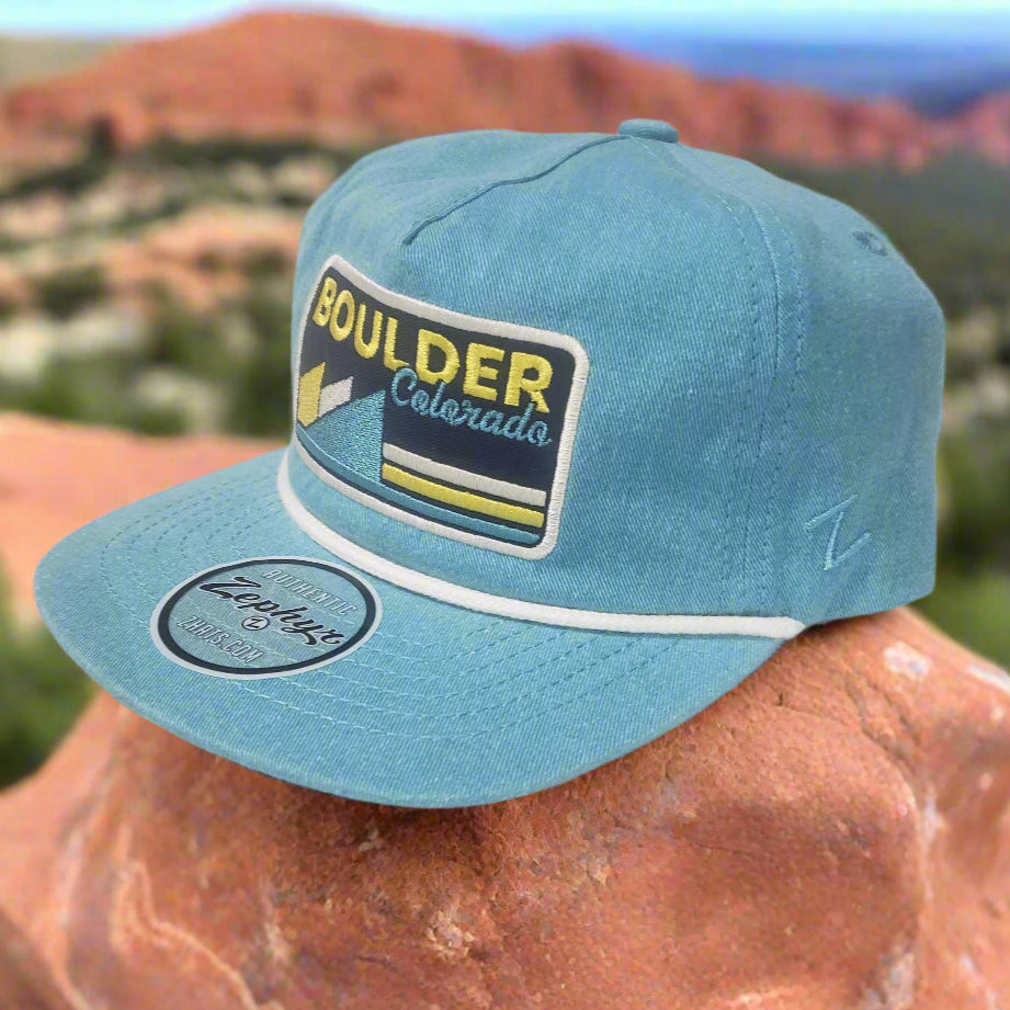 Zephyr Blue Rope Hat