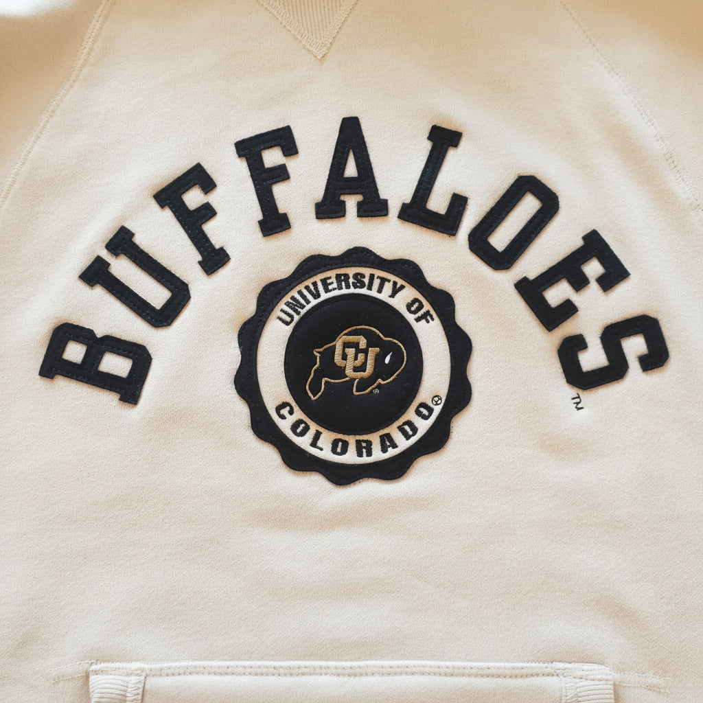 Colorado Buffaloes Collegiate Felt Letter & Emblem Hoodie