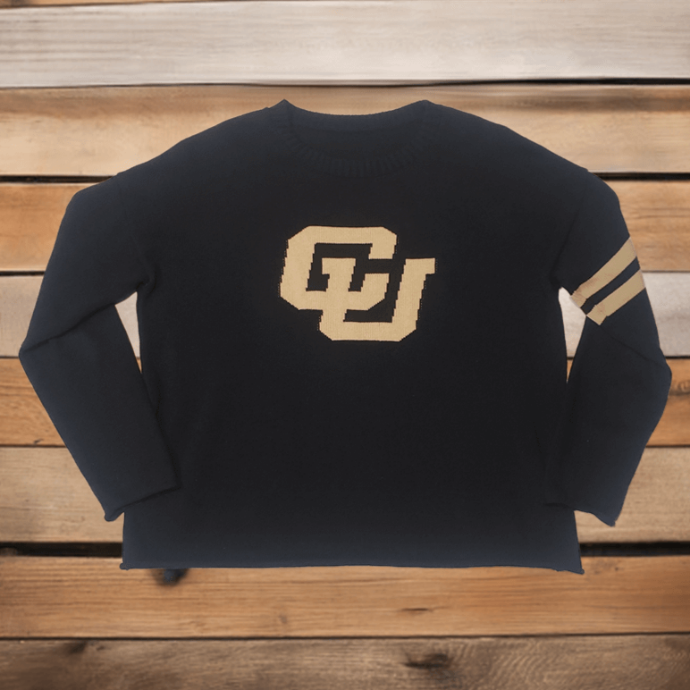 Colorado Buffaloes Black Women's Sweater by Newport Knits