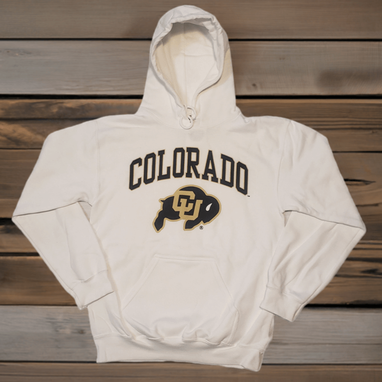 Gildan White Colorado Buffaloes Hoodie