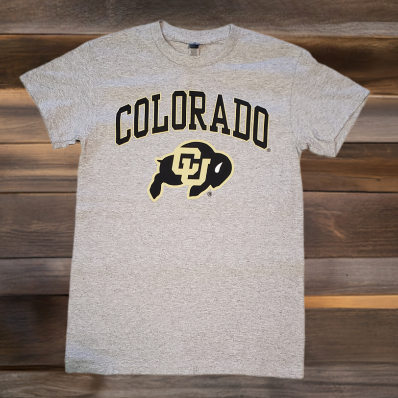 Gildan Heather Gray Colorado Buffaloes T-Shirt