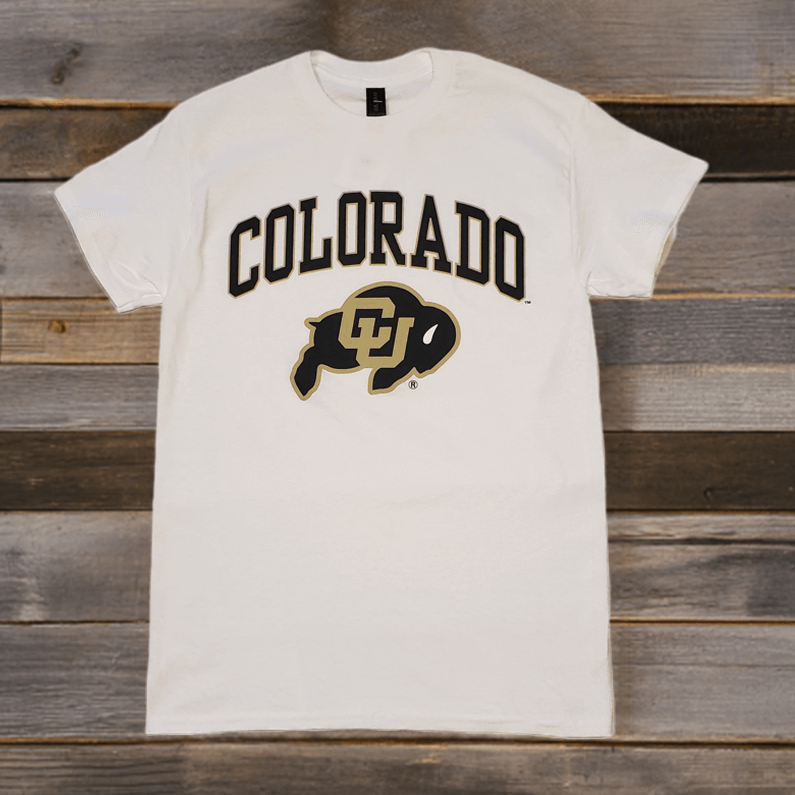 Gildan White Colorado Buffaloes T-Shirt