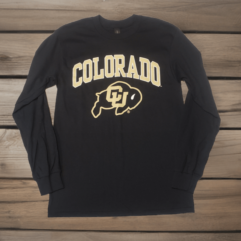 Long Sleeve Gildan Black Colorado Buffaloes T-Shirt