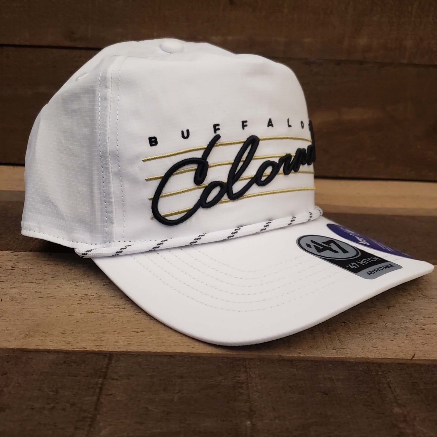 '47 Brand White Colorado Script Rope Hat