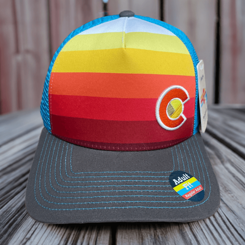 YoColorado Sunset Fader Trucker Hat