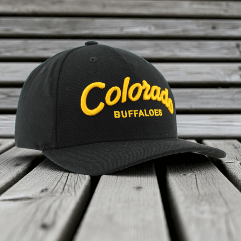 Zephyr 80's Style Black and Gold Colorado Buffaloes Hat
