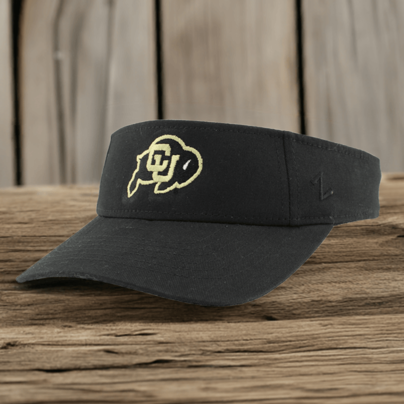 Zephyr Black Colorado Buffaloes Visor