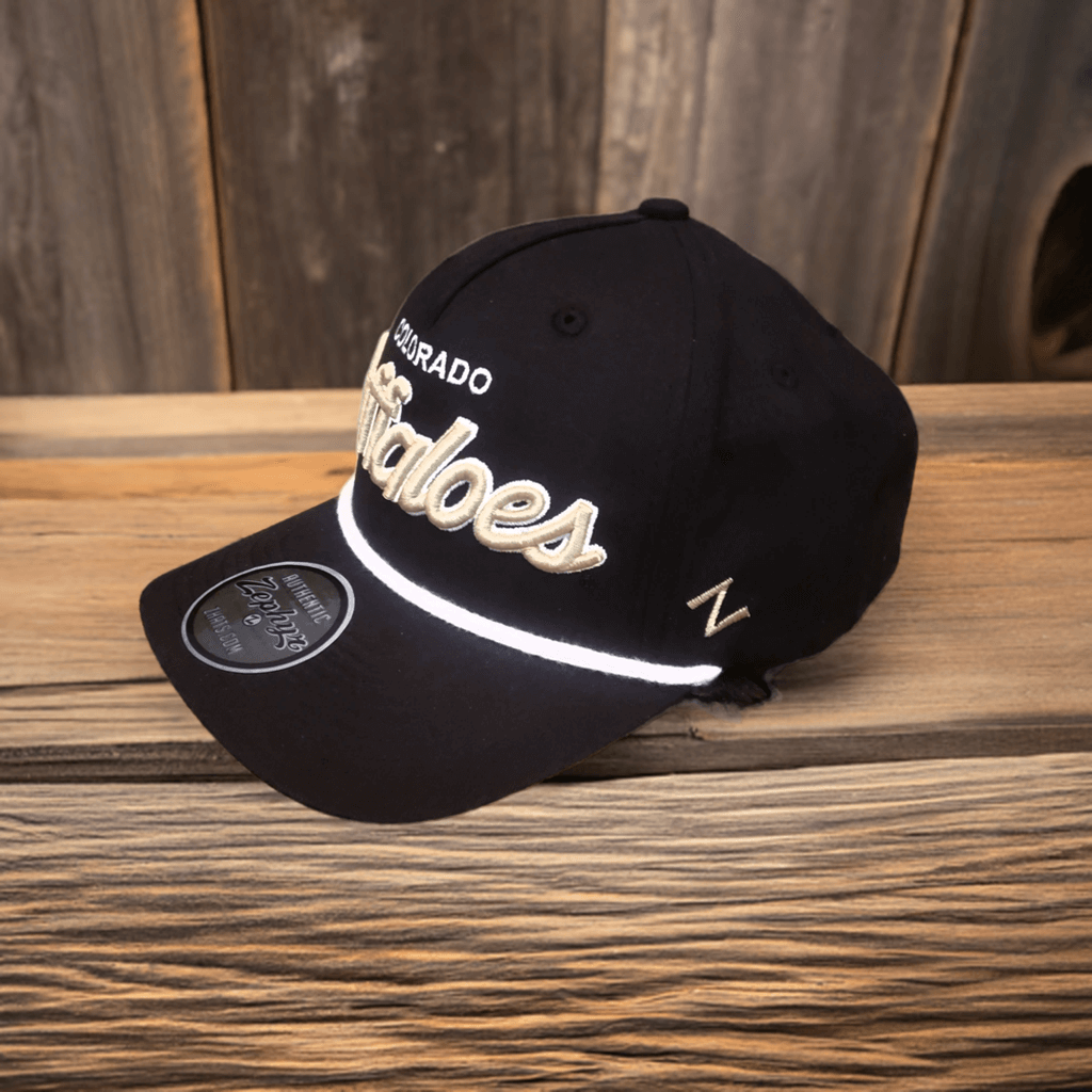 Zephyr Colorado Buffaloes Black Rope Hat with Ralphie