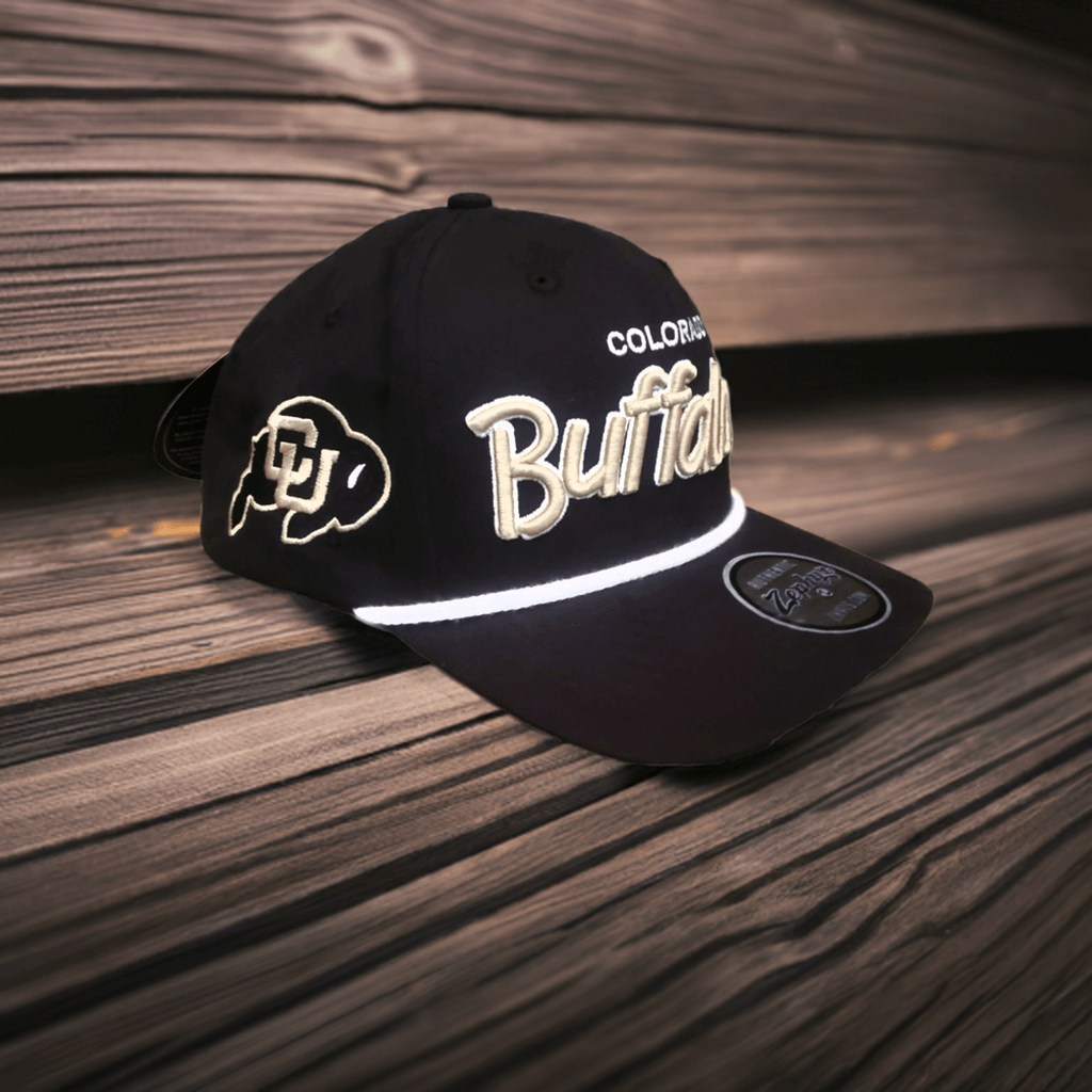 Zephyr Colorado Buffaloes Black Rope Hat with Ralphie