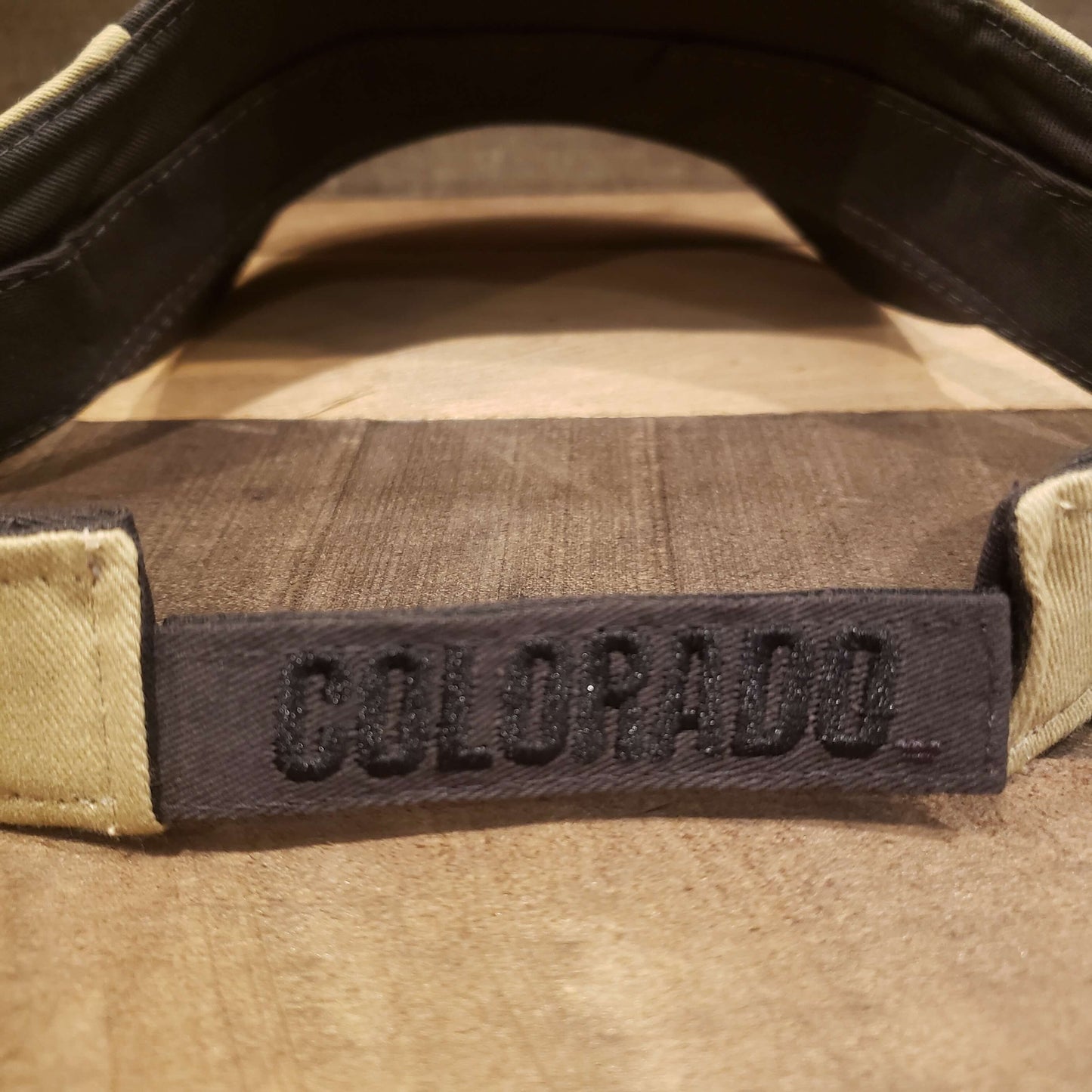 Zephyr Black and Gold CU Boulder Visor