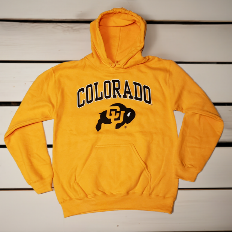 Gold Colorado Buffaloes Gildan Hooded Sweatshirt