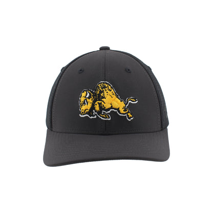 Zephyr Classic Ralphie Charcoal and Black Hex Mesh Trucker Hat