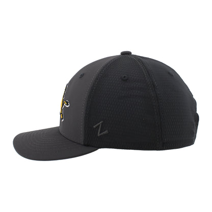Zephyr Classic Ralphie Charcoal and Black Hex Mesh Trucker Hat