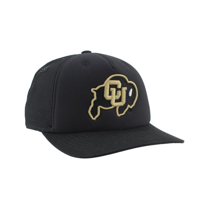Colorado Buffaloes Black Foam Front Trucker