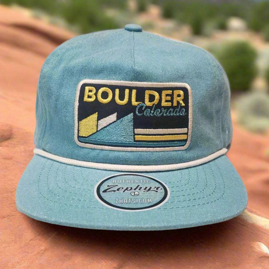 Zephyr Blue Rope Hat