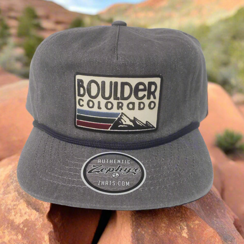 Zephyr Gray Boulder Rope Hat