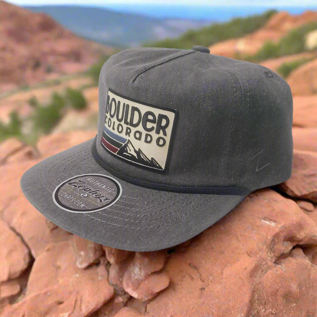 Zephyr Gray Boulder Rope Hat