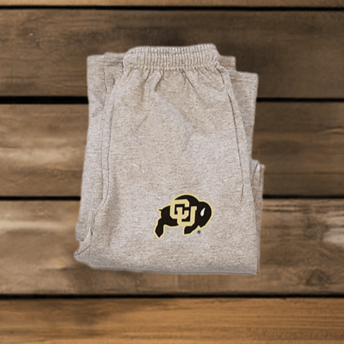 Colorado Buffaloes Open Botton Heather Gray Sweatpants