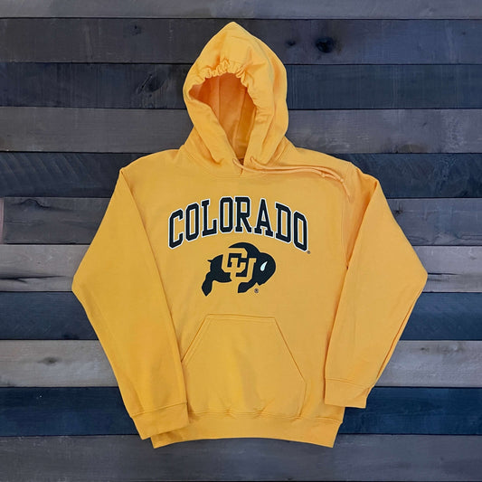 Gold Colorado Buffaloes Gildan Hooded Sweatshirt