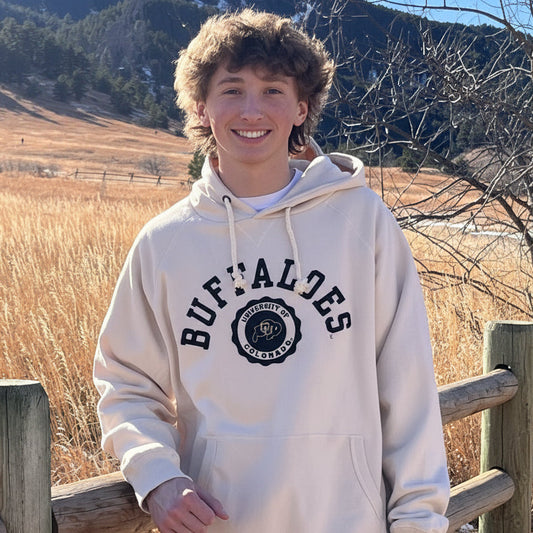Colorado Buffaloes Collegiate Felt Letter & Emblem Hoodie