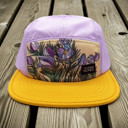 Katherine Holmes Pasque Flowers Running Hat