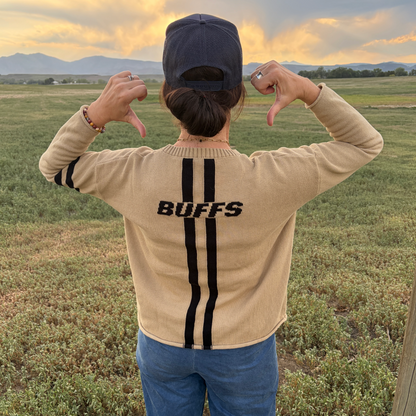 Colorado Buffaloes Gold Colorado Women's Sweater by Newport Knits