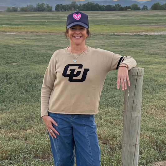 Colorado Buffaloes Gold Colorado Women's Sweater by Newport Knits