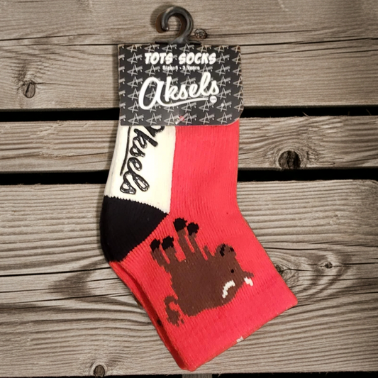 Red Buffalo Tot Socks