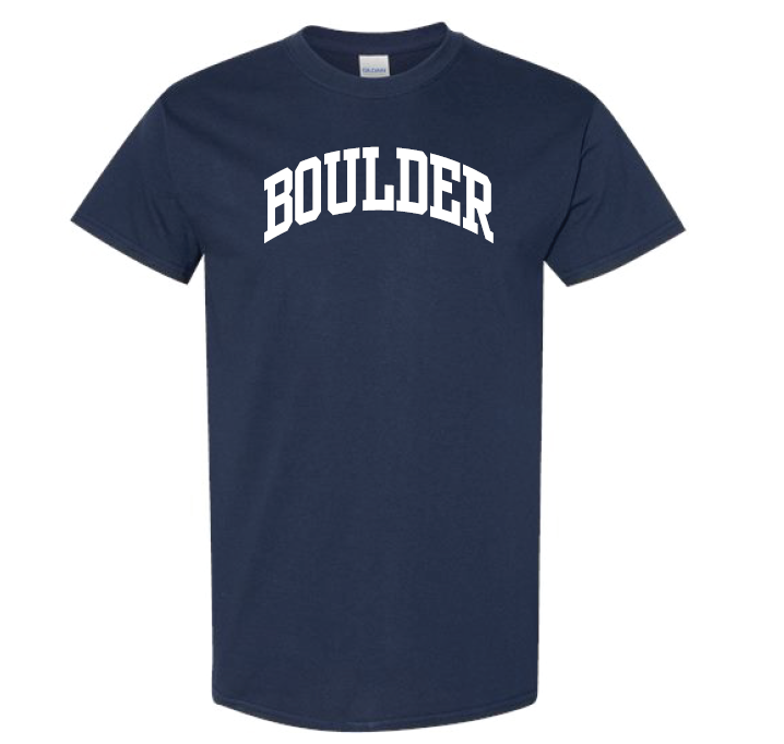 Navy Gildan Boulder T-Shirt