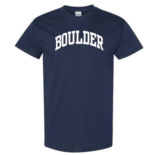 Navy Gildan Boulder T-Shirt