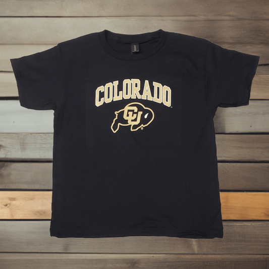 YOUTH Black Colorado Buffaloes T-shirt