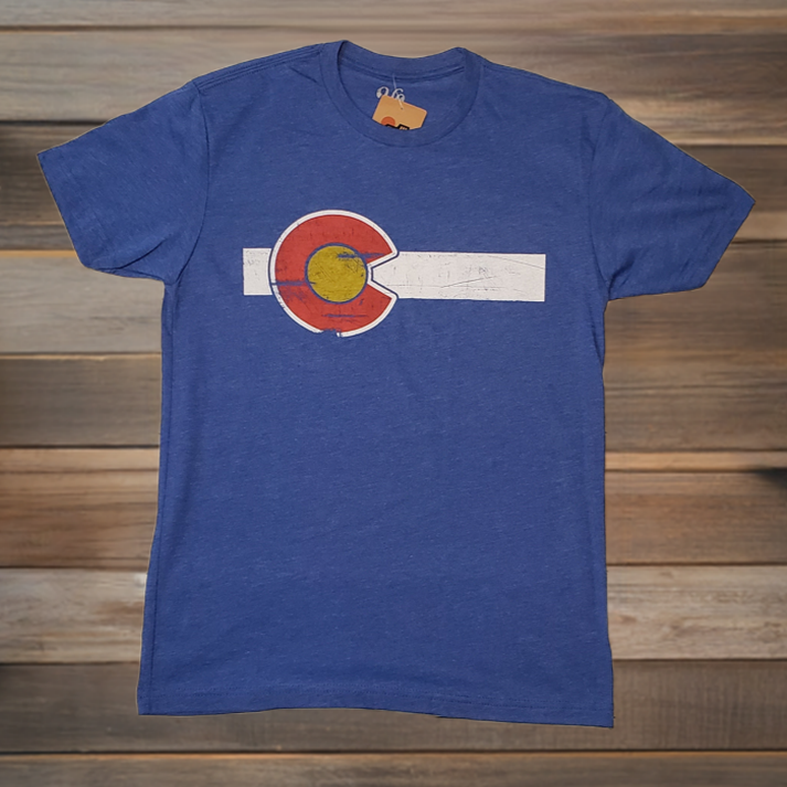 YoColorado Blue Colorado Flag T-Shirt