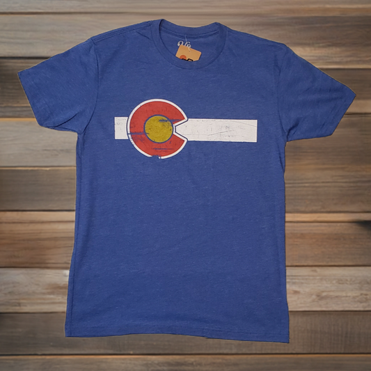 YoColorado Blue Colorado Flag T-Shirt