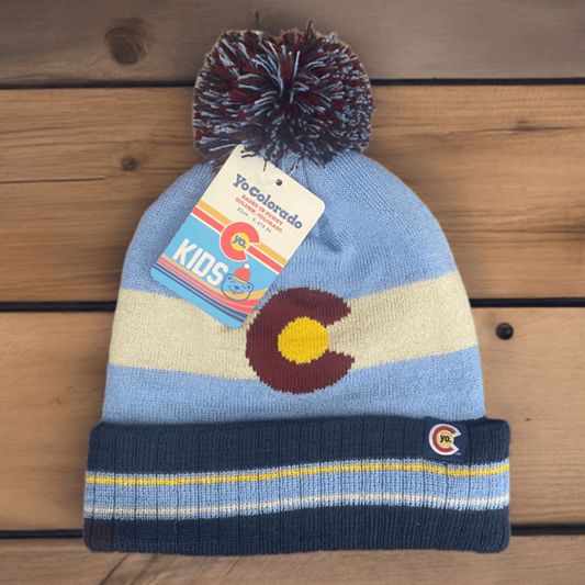 YoColorado Kids Vintage State Flag Beanie