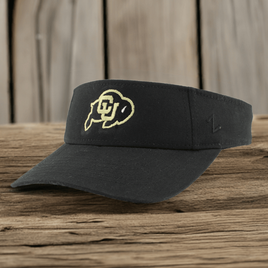 Zephyr Black Colorado Buffaloes Visor