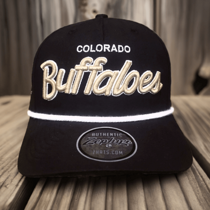 Zephyr Colorado Buffaloes Black Rope Hat with Ralphie