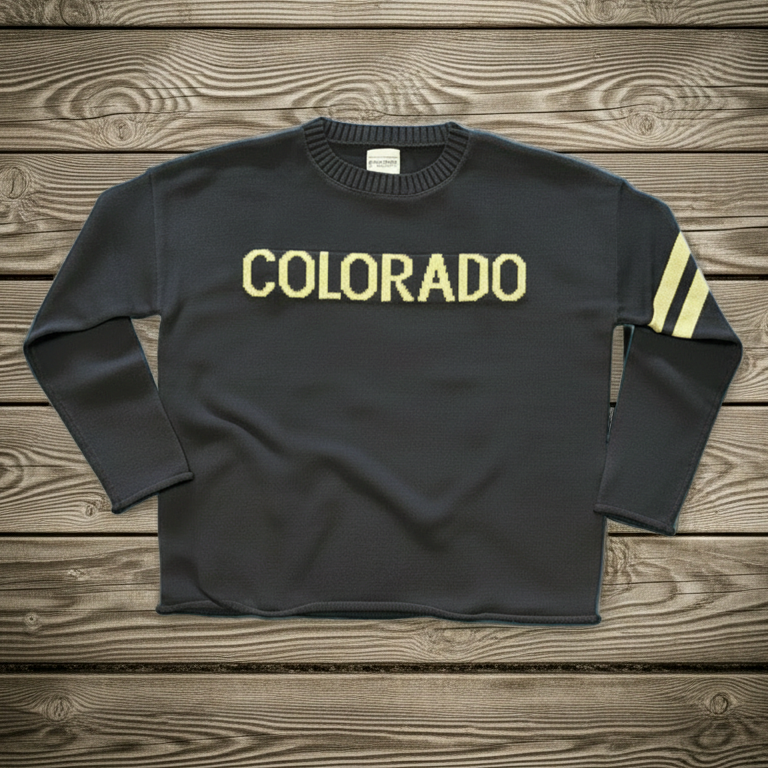 Colorado Buffaloes Black Colorado Women's Sweater by Newport Knits