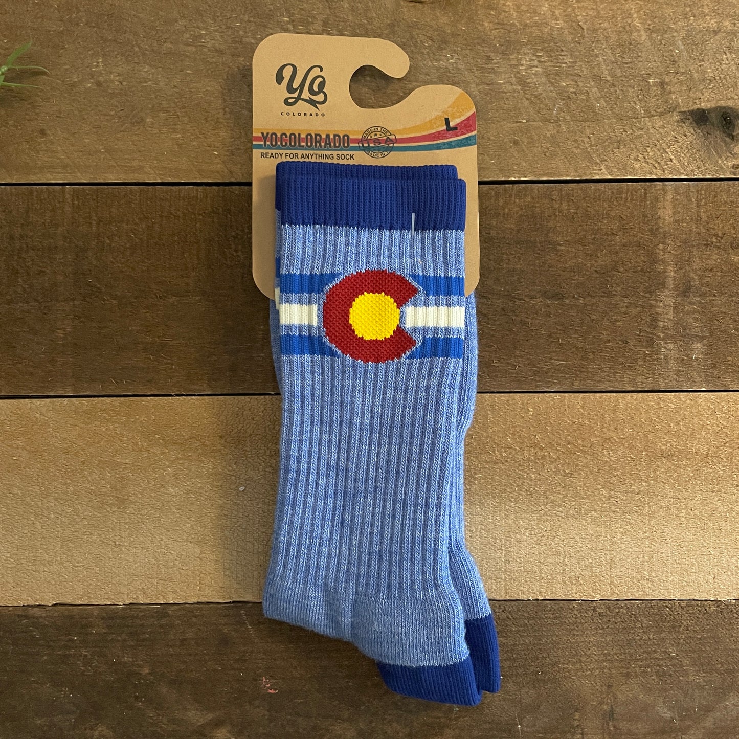 Yo Colorado Men's Bluebird Socks
